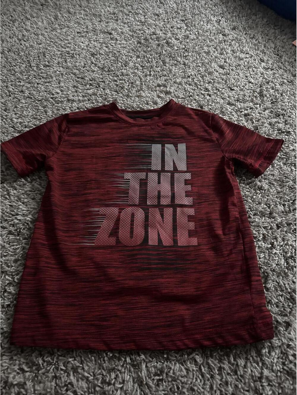Energy Zone Boys T-Shirt XS Red Athletic Casual